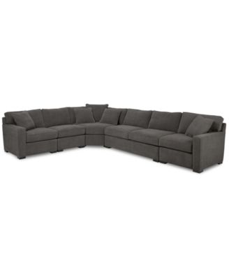 Furniture - Radley 5-Piece Fabric Modular Sectional Sofa
