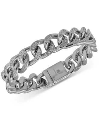 Blackjack - Men's Cubic Zirconia Curb Link Bracelet
