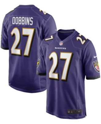 Nike - Men's J.K. Dobbins Purple Baltimore Ravens Game Jersey