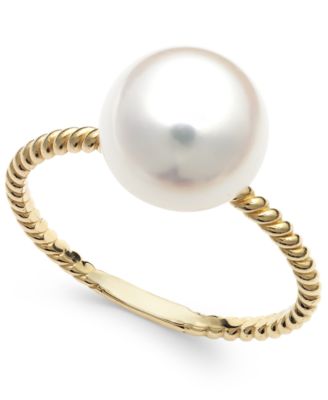 Belle de Mer - Cultured Freshwater Pearl Ring in 14k Gold (9mm)
