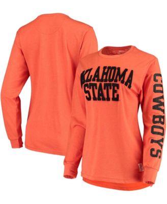 Pressbox - Women's Oklahoma State Cowboys Two-Hit Canyon Long Sleeve T-Shirt