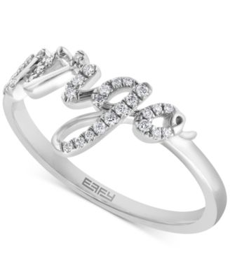 EFFY Collection - Diamond Zodiac Virgo Ring (1/10 ct. t.w.) in Sterling Silver