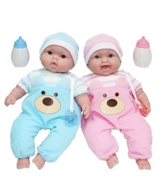 JC TOYS - JC Toys, Lots to Cuddle Babies 13 inch TWINS Soft Body Baby Dolls - For Children 2 Years and older, Designed by Berenguer.