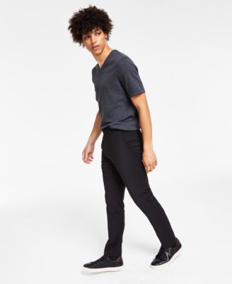 Calvin Klein - Men's Skinny Fit Infinite Stretch Charcoal Suit Pants