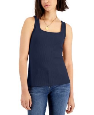 I.N.C. International Concepts - Square Neck Rib Tank