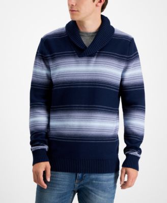 Sun + Stone - Men's Deacon Horizontal Striped Sweater
