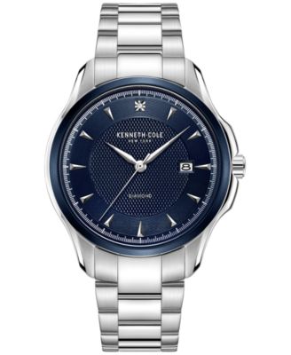 Kenneth Cole - Men's Diamond Accent Stainless Steel Bracelet Watch 42mm