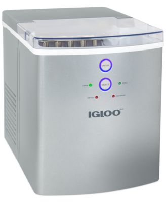 Igloo - IGLICEB33SL 33 Lb Ice Maker, Silver