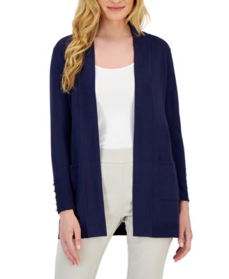 JM Collection - Petite Open-Front Cardigan