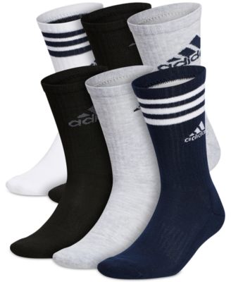 adidas - Men's Athletic Cushioned Mixed Crew Socks - 6pk.