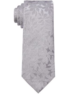 Calvin Klein - Men's Slim Botanical Sateen Tie
