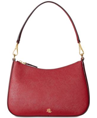Lauren Ralph Lauren - Crosshatch Leather Medium Danni Shoulder Bag