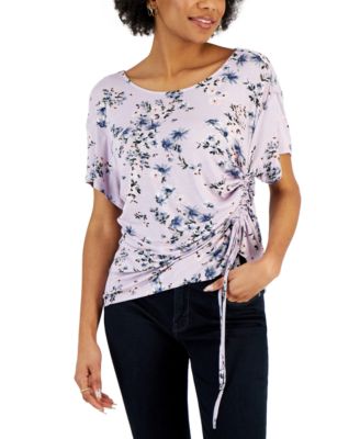 Tinsel - Petite Printed Drawstring Top