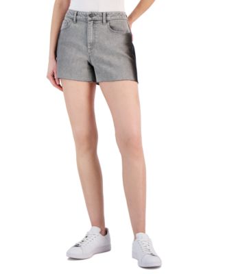 I.N.C. International Concepts - Women's High Rise Frayed Hem Denim Shorts