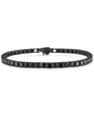 Esquire Men's Jewelry - White Cubic Zirconia Tennis Bracelet in Sterling Silver (Also in Black Cubic Zirconia)