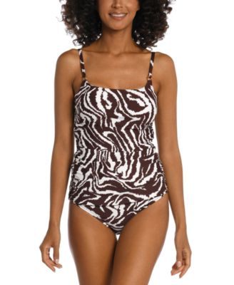 La Blanca - Women's Fierce Lines Lingerie Strap Tankini & Bottoms