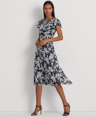 Lauren Ralph Lauren - Women's Floral Crinkle Georgette Dress