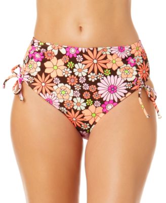 Salt + Cove - Juniors' Morning Grace Ruched High-Waist Bikini Bottoms, Created for Macy's