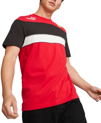 Puma - Men's Ferrari Race SDS Classic-Fit Colorblocked Logo Graphic T-Shirt
