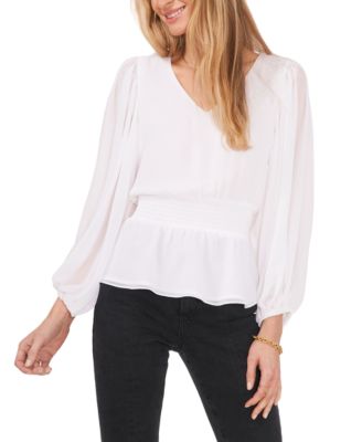 Sam & Jess - V-Neck Smocked Top