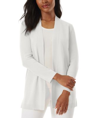 Jones New York - Women's Relaxed V-Neck Open Cardigan