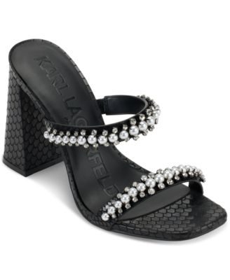 Karl Lagerfeld Paris - Women's Rayan Slip-On Double-Band Slide Sandals