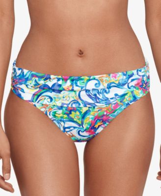 Lauren Ralph Lauren - Women's Printed Banded Hipster Bikini Bottoms
