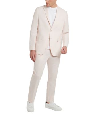 Kenneth Cole Reaction - Men's Slim-Fit Stretch Linen Solid Suit