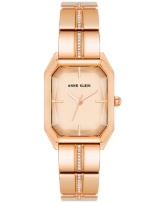 Anne Klein - Women's Crystal Accent Bracelet Watch 23x32mm