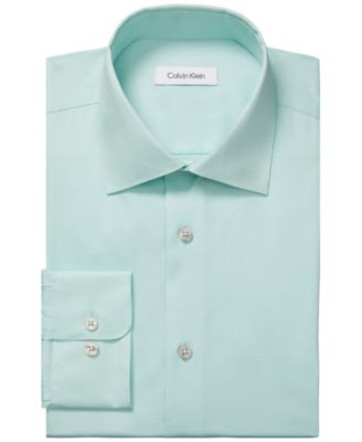 Calvin Klein - Men's Steel Slim-Fit Non-Iron Stain Shield Solid Dress Shirt