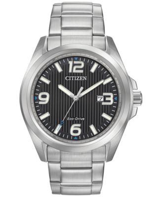 Citizen - Men's Eco-Drive Stainless Steel Bracelet Watch 43mm AW1430-86E