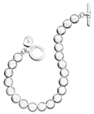 Lauren Ralph Lauren - Silver-Tone Bead (8 mm) Bracelet