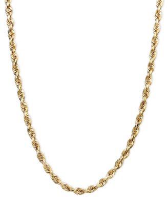 Macy's - 14k Gold Necklace, 20" Rope