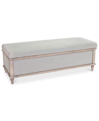 Noble House - Raydon Storage Ottoman, Quick Ship