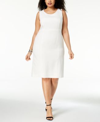 Kasper - Plus Size Crepe Sheath Dress