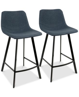 Lumisource - Outlaw Counter Stool (Set of 2), Quick Ship