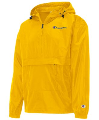 Champion - Men's Packable Half-Zip Hooded Water-Resistant Jacket