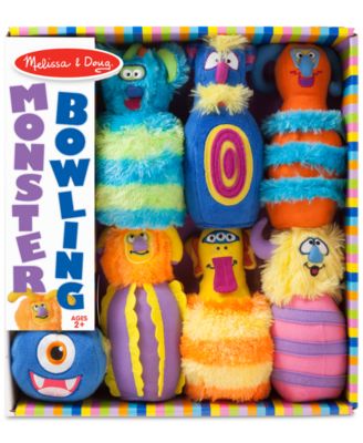 Melissa and Doug - Melissa & Doug Monster Plush 6-Pin Bowling Game