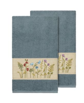 Linum Home - SERENITY 2PC Embellished Bath Towel Set