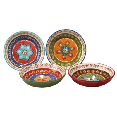 Certified International - Monterrey 4-Pc. Soup/Pasta Bowl
