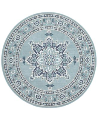 Surya - Alfresco ALF-9687 Charcoal 7'3" Round Area Rug