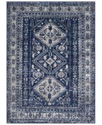 Abbie & Allie Rugs - MNC-2315 Navy 3'11" x 5'7" Area Rug