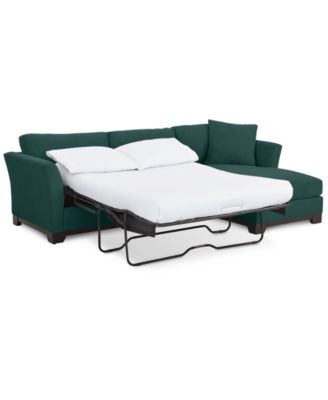 Furniture - Elliot II 107" Fabric 2-Pc. Reversible Chaise Sleeper Sectional Sofa
