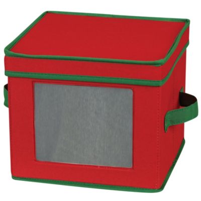 Household Essentials - Holiday China Salad Plate Storage Box