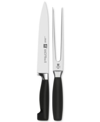 Zwilling - J.A. Henckels Four Star Carving Knife & Fork 2-Pc. Set