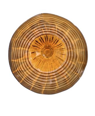 Dale Tiffany - Amber Handover 12in Hand Blown Art Glass Wall D&eacute;cor