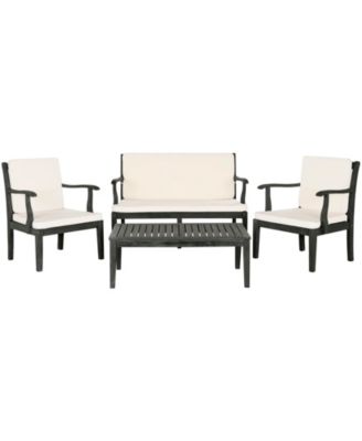 Safavieh - Fresno 4Pc Outdoor Seating Set, Quick Ship
