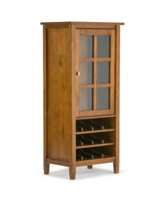 Simpli Home - Warm Shaker Wine Rack, Quick Ship