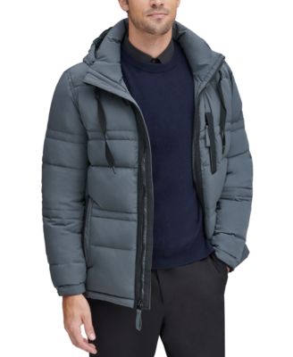 Marc New York - Men's Huxley Crinkle Down Jacket with Removable Hood