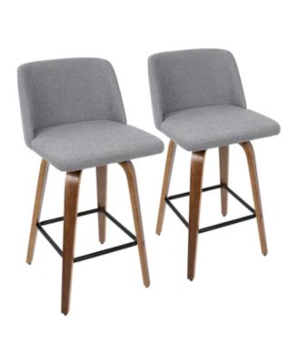 Lumisource - Toriano Swivel Bar Stool (Set of 2)